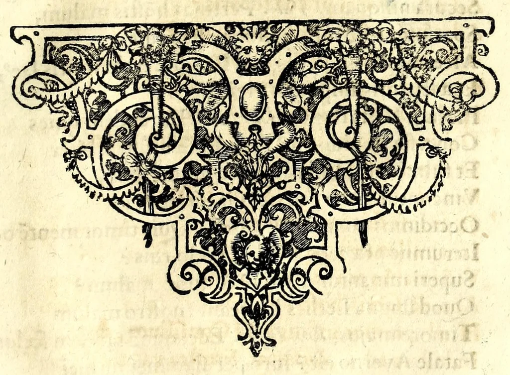 An illustration from Pietas victrix, sive, Flavius Constantinus Magnus, de Maxentio tyranno victor : acta Viennae ludis Caesareis augustissimo romanor. imperatori, Hungariae Bohemiaeque regi Leopoldo, a studiosa juventute Caesarei et Academici collegii Societatis Jesu, mense febrvario, die anno M.DC.LIX, 1659, leaf 61