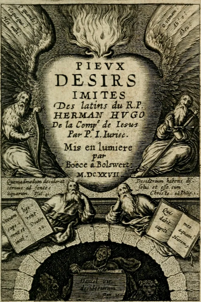 An illustration from Pievx desirs imites des latins, 1627, leaf 2