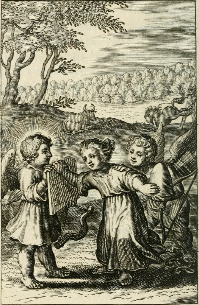 An illustration from Pievx desirs imites des latins, 1627, leaf 253