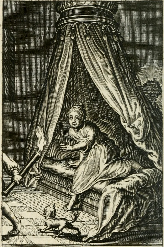 An illustration from Pievx desirs imites des latins, 1627, leaf 419