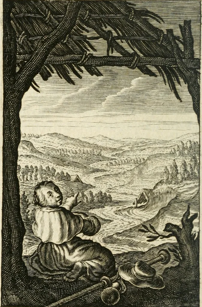 An illustration from Pievx desirs imites des latins, 1627, leaf 601