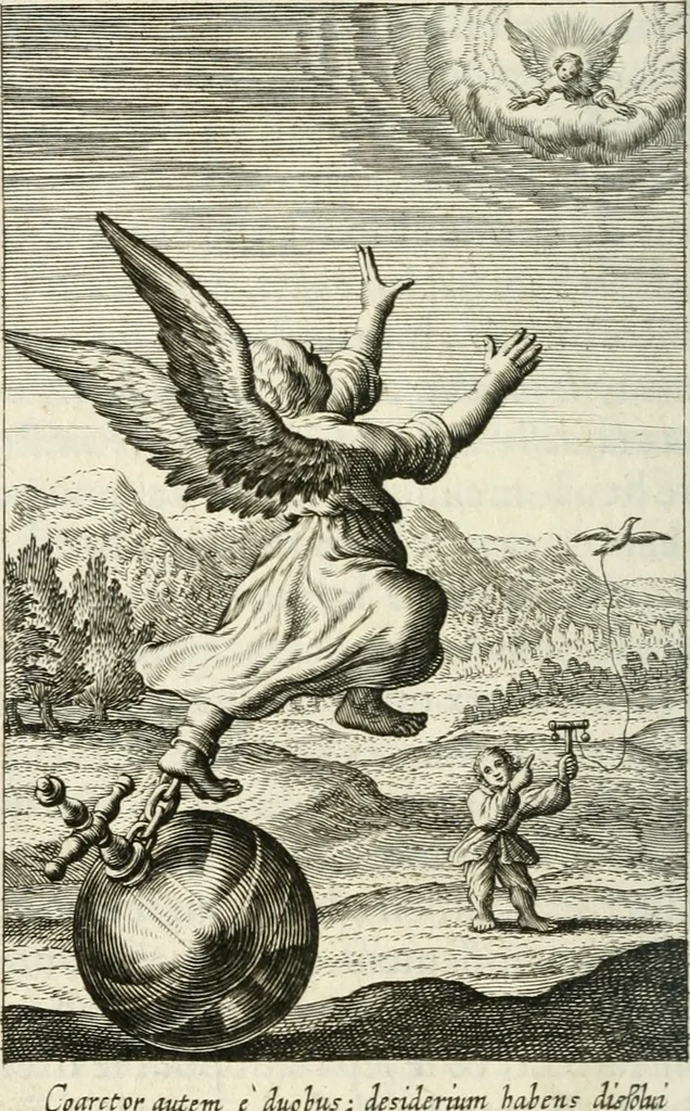 An illustration from Pievx desirs imites des latins, 1627, leaf 645