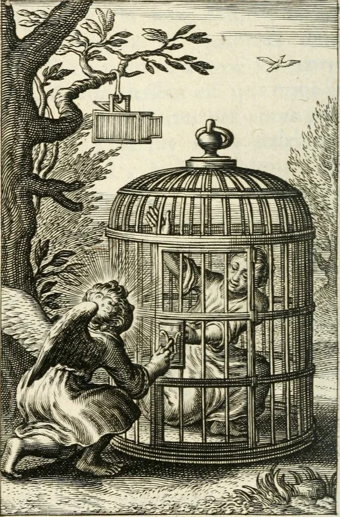 An illustration from Pievx desirs imites des latins, 1627, leaf 663