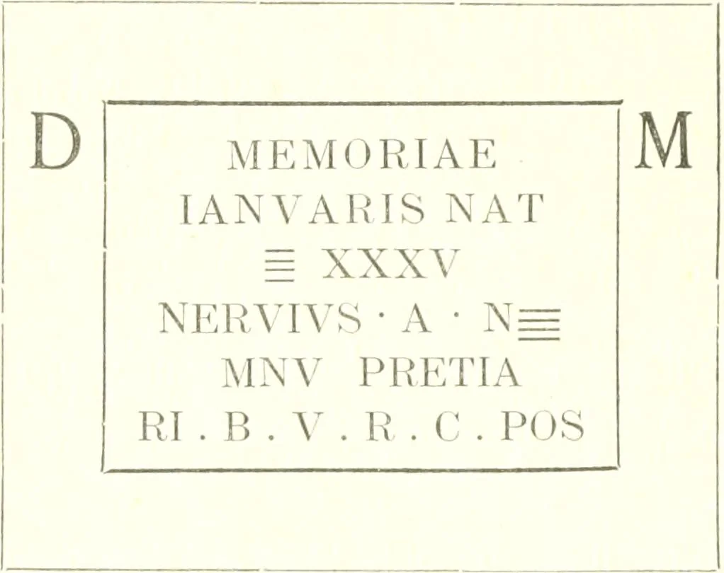 An illustration from Épigraphie romaine du Poitou [et] de la Saintonge, 1895, leaf 293
