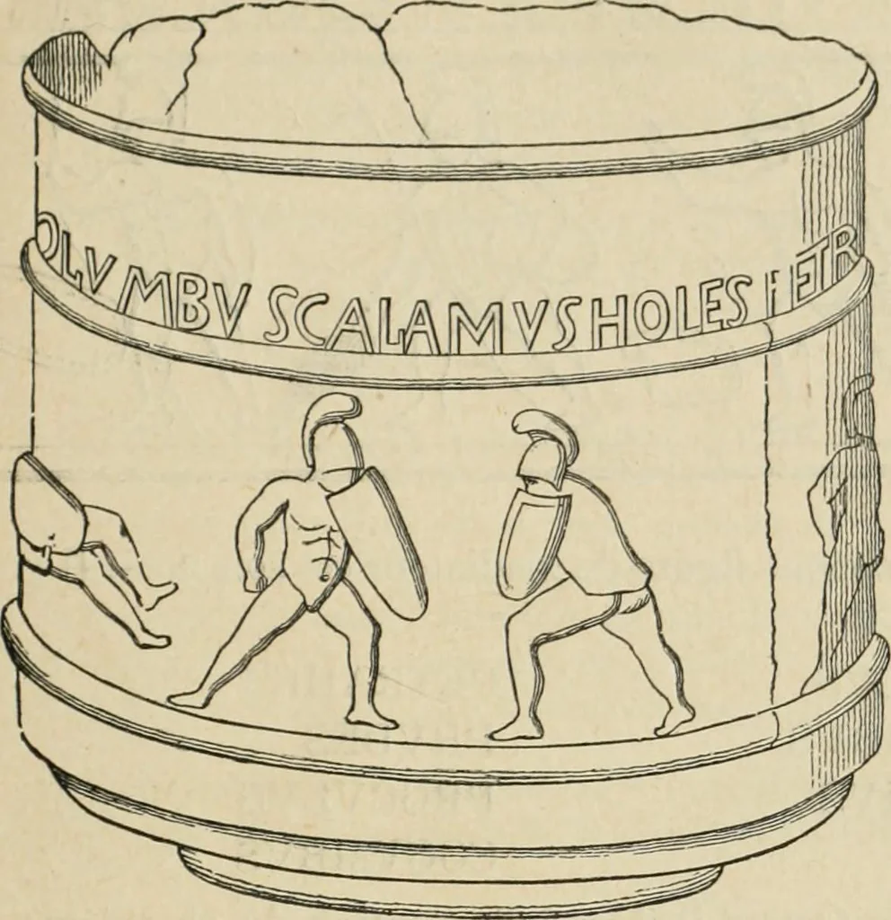 An illustration from Épigraphie romaine du Poitou [et] de la Saintonge, 1895, leaf 370