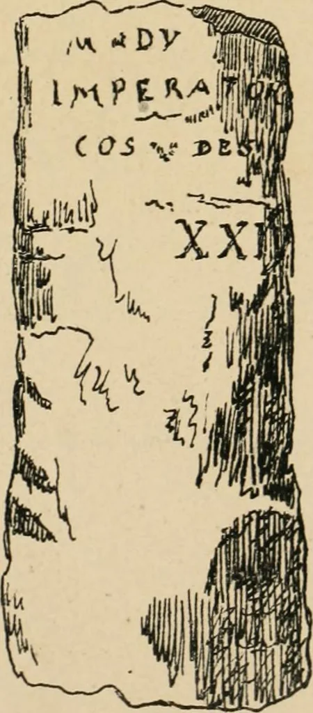 An illustration from Épigraphie romaine du Poitou [et] de la Saintonge, 1895, leaf 430