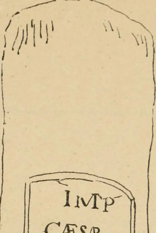 An illustration from Épigraphie romaine du Poitou [et] de la Saintonge, 1895, leaf 438