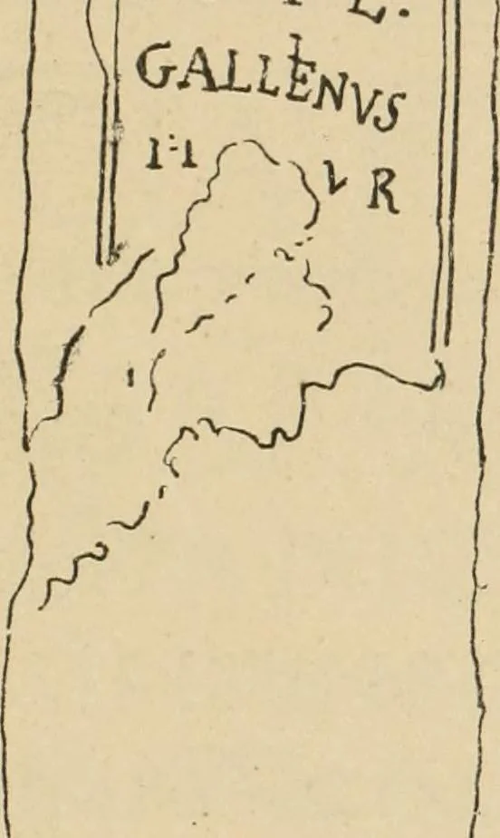 An illustration from Épigraphie romaine du Poitou [et] de la Saintonge, 1895, leaf 438
