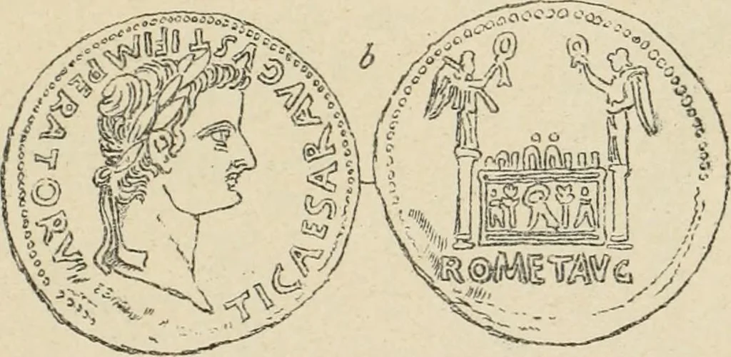 An illustration from Épigraphie romaine du Poitou [et] de la Saintonge, 1895, leaf 448