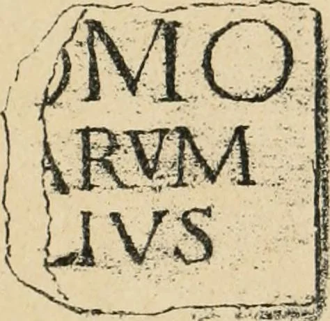 An illustration from Épigraphie romaine du Poitou [et] de la Saintonge, 1895, leaf 482