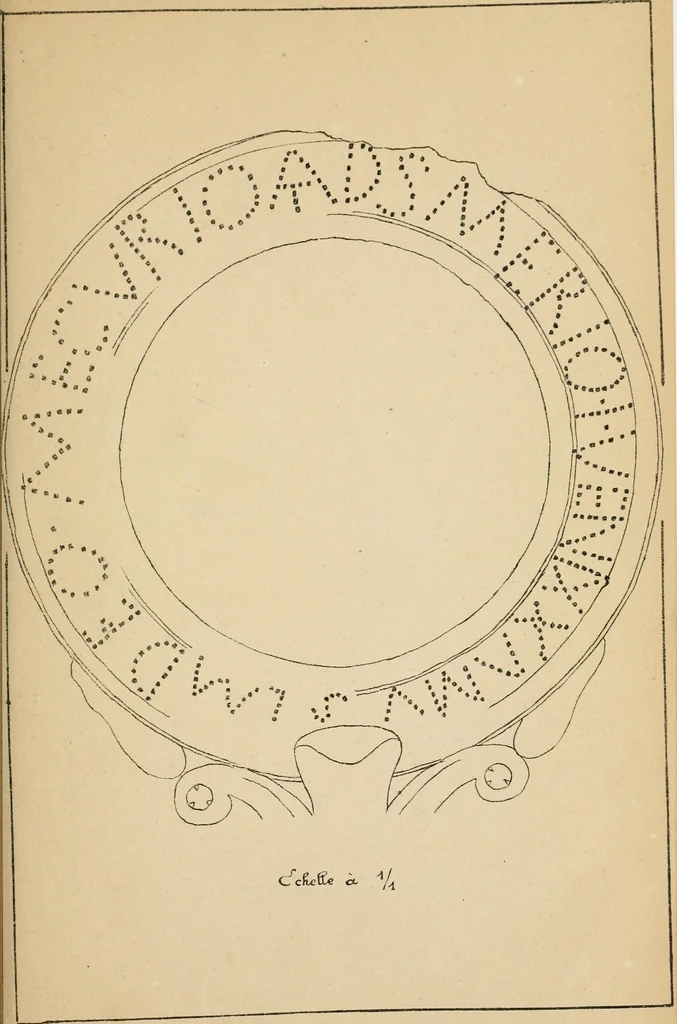 An illustration from Épigraphie romaine du Poitou [et] de la Saintonge, 1895, leaf 500