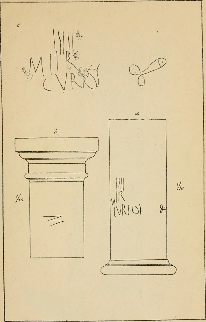 An illustration from Épigraphie romaine du Poitou [et] de la Saintonge, 1895, leaf 502