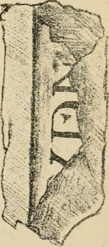An illustration from Épigraphie romaine du Poitou [et] de la Saintonge, 1895, leaf 522