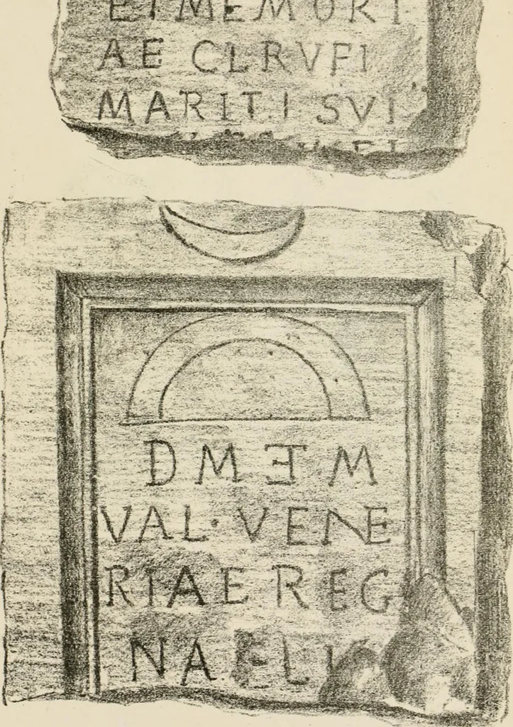 An illustration from Épigraphie romaine du Poitou [et] de la Saintonge, 1895, leaf 524