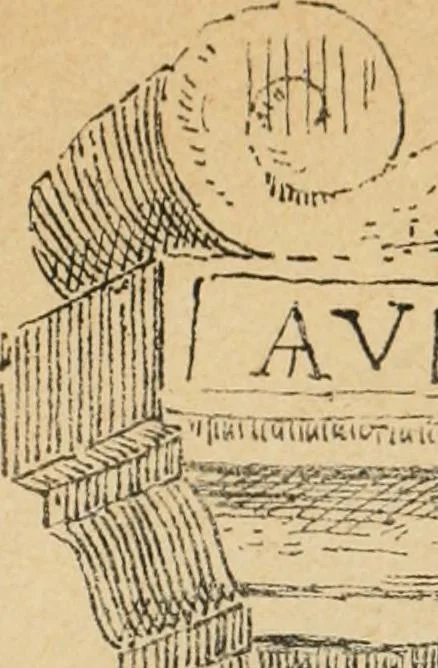 An illustration from Épigraphie romaine du Poitou [et] de la Saintonge, 1895, leaf 536