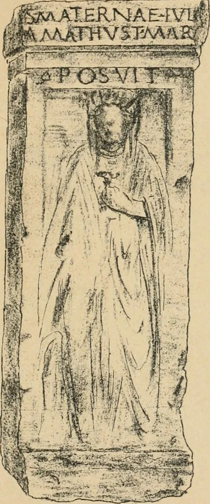 An illustration from Épigraphie romaine du Poitou [et] de la Saintonge, 1895, leaf 538