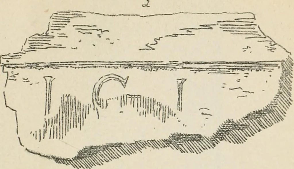 An illustration from Épigraphie romaine du Poitou [et] de la Saintonge, 1895, leaf 546
