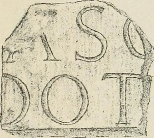 An illustration from Épigraphie romaine du Poitou [et] de la Saintonge, 1895, leaf 546