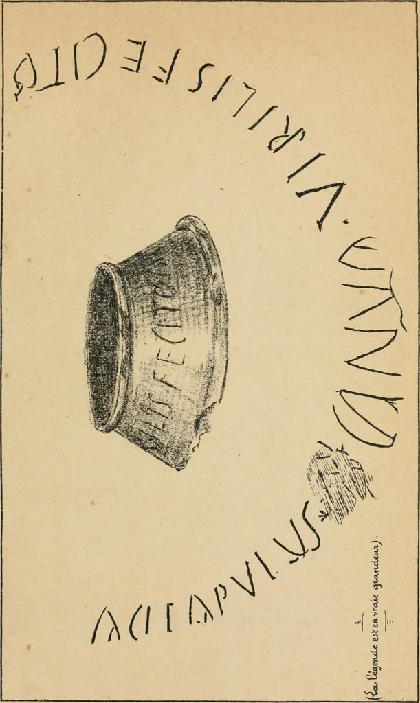 An illustration from Épigraphie romaine du Poitou [et] de la Saintonge, 1895, leaf 560