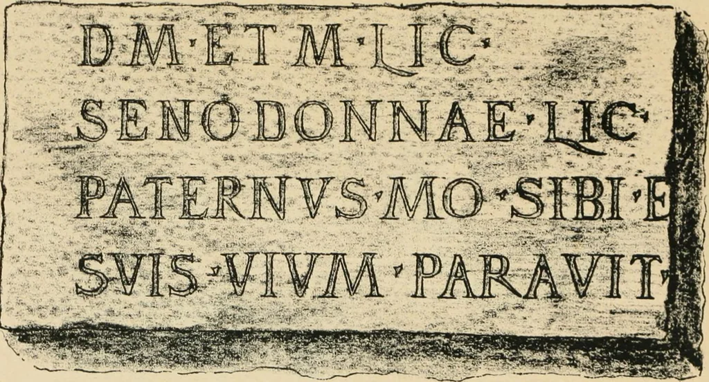 An illustration from Épigraphie romaine du Poitou [et] de la Saintonge, 1895, leaf 564