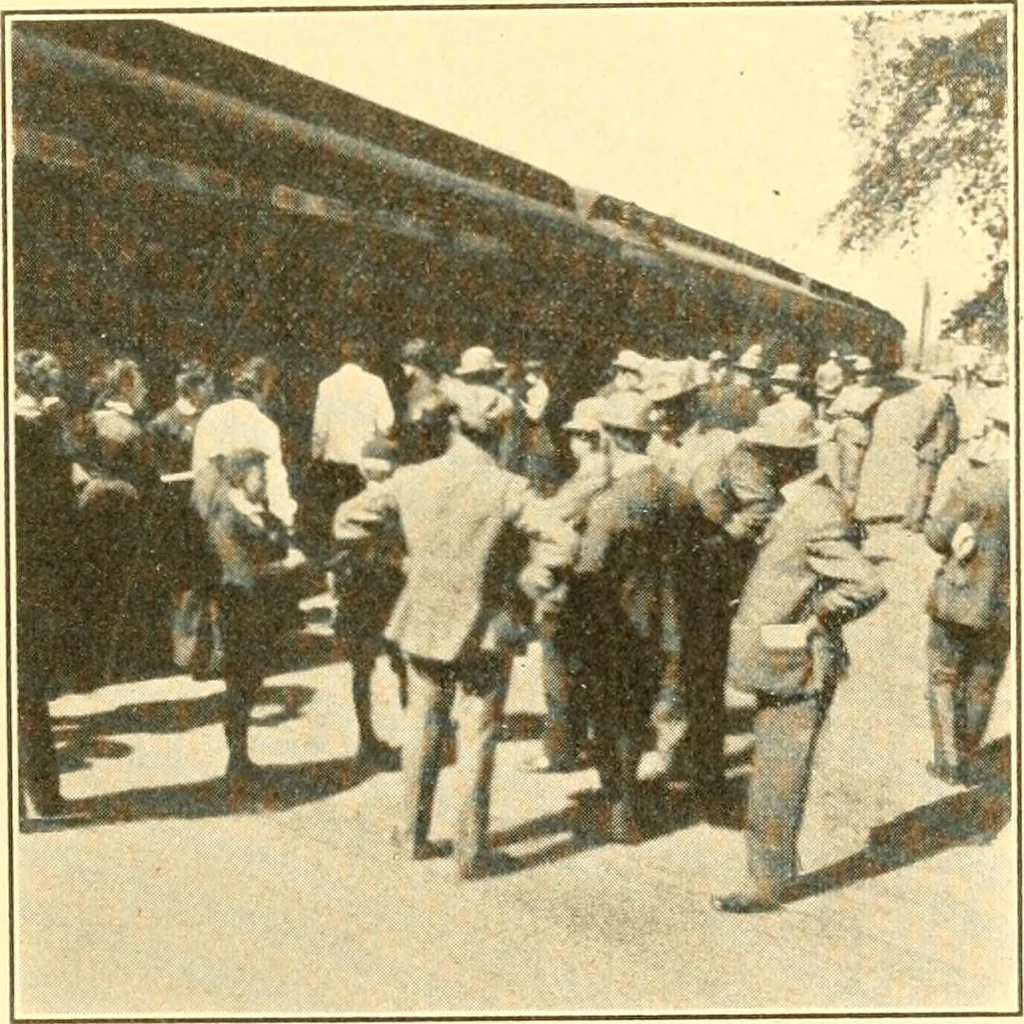 An illustration from Pilgrimage of Mary commandery no. 36, Knights templar of Pennsylvania to the Twenty-ninth triennial conclave of the Grand encampment U.S. at San Francisco, Cal, 1904, leaf 14