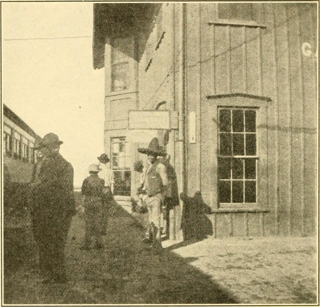 An illustration from Pilgrimage of Mary commandery no. 36, Knights templar of Pennsylvania to the Twenty-ninth triennial conclave of the Grand encampment U.S. at San Francisco, Cal, 1904, leaf 149