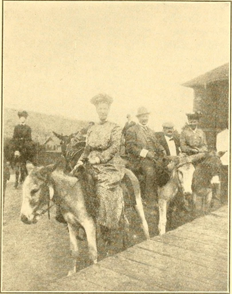 An illustration from Pilgrimage of Mary commandery no. 36, Knights templar of Pennsylvania to the Twenty-ninth triennial conclave of the Grand encampment U.S. at San Francisco, Cal, 1904, leaf 180