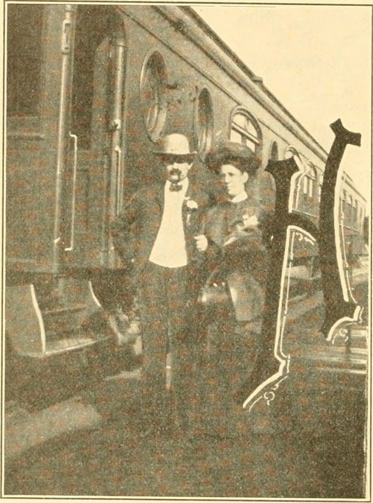 An illustration from Pilgrimage of Mary commandery no. 36, Knights templar of Pennsylvania to the Twenty-ninth triennial conclave of the Grand encampment U.S. at San Francisco, Cal, 1904, leaf 199