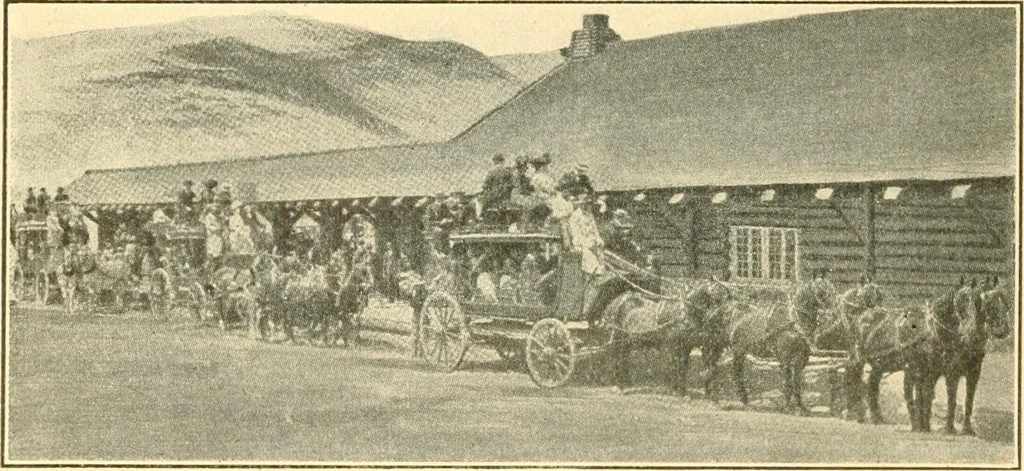 An illustration from Pilgrimage of Mary commandery no. 36, Knights templar of Pennsylvania to the Twenty-ninth triennial conclave of the Grand encampment U.S. at San Francisco, Cal, 1904, leaf 29