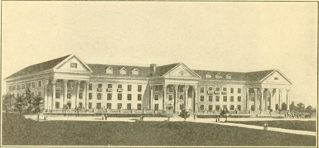 An illustration from Pilgrimage of Mary commandery no. 36, Knights templar of Pennsylvania to the Twenty-ninth triennial conclave of the Grand encampment U.S. at San Francisco, Cal, 1904, leaf 61