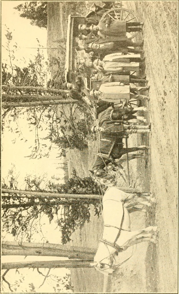 An illustration from Pilgrimage of Mary commandery no. 36, Knights templar of Pennsylvania to the Twenty-ninth triennial conclave of the Grand encampment U.S. at San Francisco, Cal, 1904, leaf 74