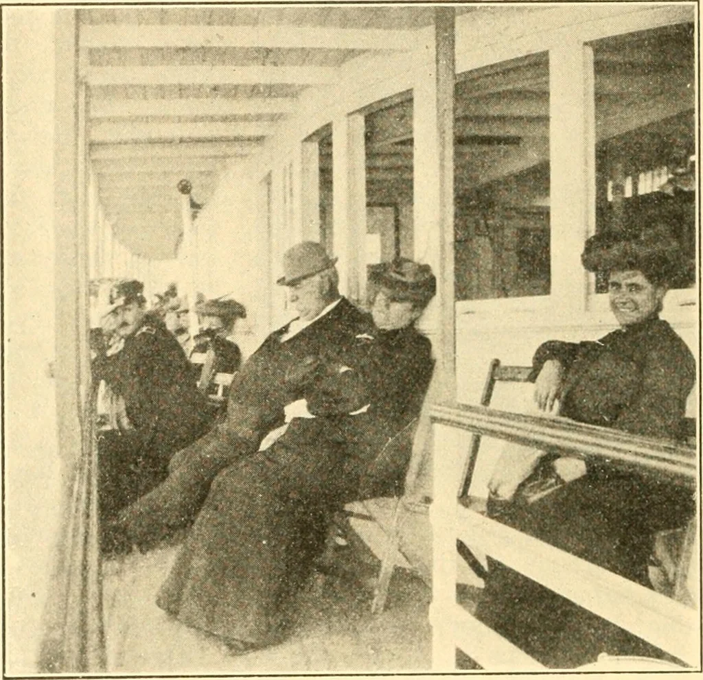 An illustration from Pilgrimage of Mary commandery no. 36, Knights templar of Pennsylvania to the Twenty-ninth triennial conclave of the Grand encampment U.S. at San Francisco, Cal, 1904, leaf 89
