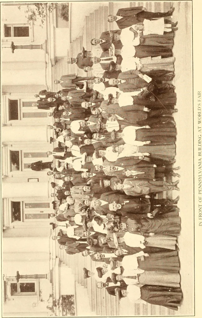 An illustration from Pilgrimage of Mary commandery no. 36, Knights templar of Pennsylvania to the Twenty-ninth triennial conclave of the Grand encampment U.S. at San Francisco, Cal, 1904, leaf 9