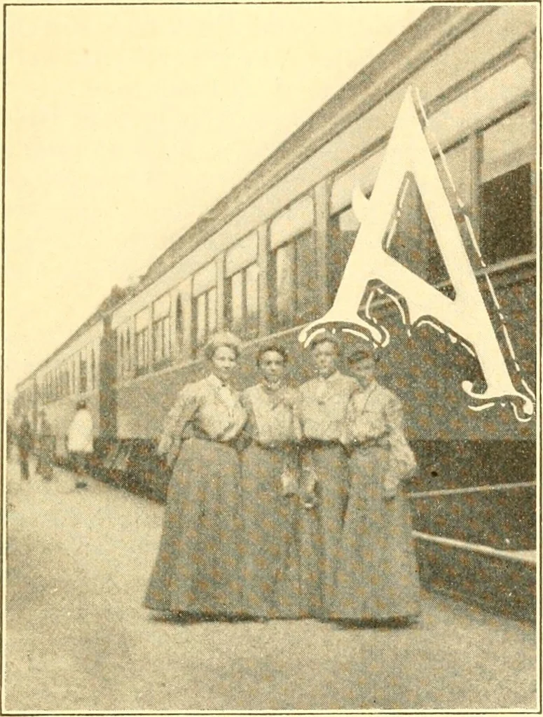 An illustration from Pilgrimage of Mary commandery no. 36, Knights templar of Pennsylvania to the Twenty-ninth triennial conclave of the Grand encampment U.S. at San Francisco, Cal, 1904, leaf 94