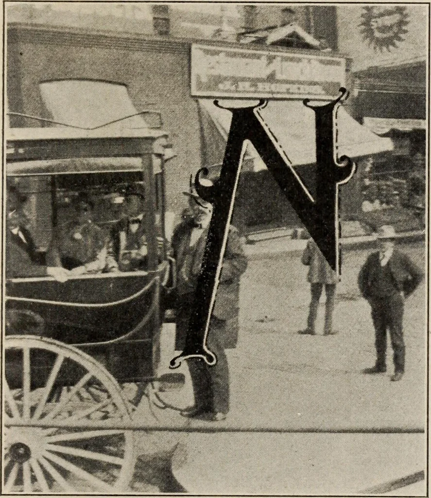 An illustration from Pilgrimage of Mary commandery no. 36, Knights templar of Pennsylvania to the Twenty-ninth triennial conclave of the Grand encampment U.S. at San Francisco, Cal, 1904, leaf 12