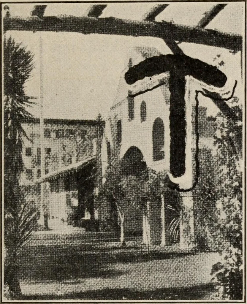 An illustration from Pilgrimage of Mary commandery no. 36, Knights templar of Pennsylvania to the Twenty-ninth triennial conclave of the Grand encampment U.S. at San Francisco, Cal, 1904, leaf 138