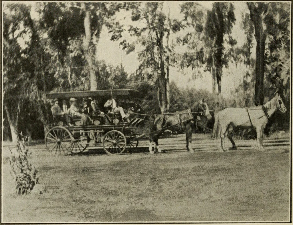 An illustration from Pilgrimage of Mary commandery no. 36, Knights templar of Pennsylvania to the Twenty-ninth triennial conclave of the Grand encampment U.S. at San Francisco, Cal, 1904, leaf 141
