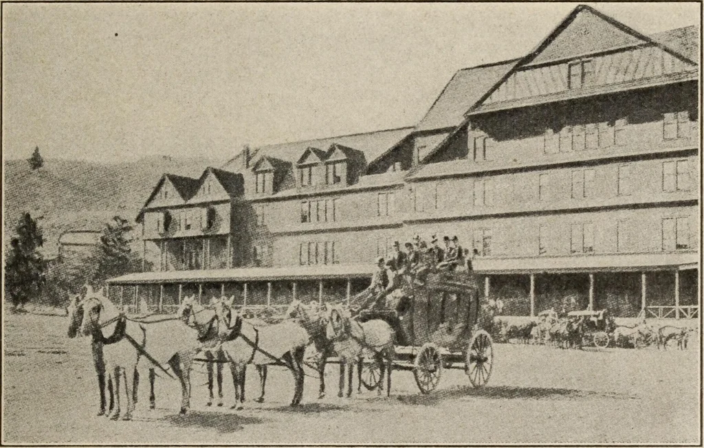 An illustration from Pilgrimage of Mary commandery no. 36, Knights templar of Pennsylvania to the Twenty-ninth triennial conclave of the Grand encampment U.S. at San Francisco, Cal, 1904, leaf 24