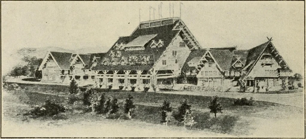 An illustration from Pilgrimage of Mary commandery no. 36, Knights templar of Pennsylvania to the Twenty-ninth triennial conclave of the Grand encampment U.S. at San Francisco, Cal, 1904, leaf 41