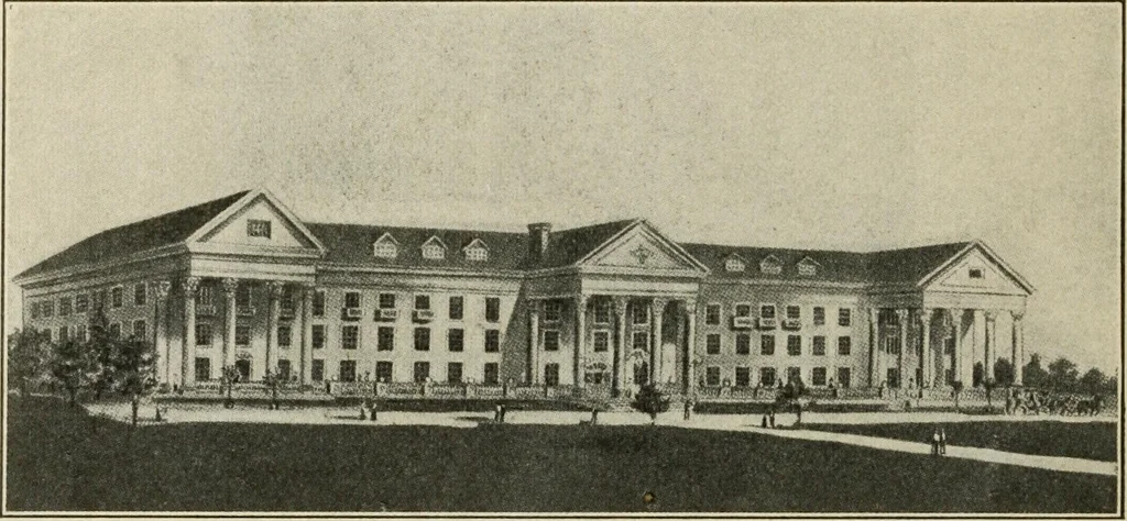 An illustration from Pilgrimage of Mary commandery no. 36, Knights templar of Pennsylvania to the Twenty-ninth triennial conclave of the Grand encampment U.S. at San Francisco, Cal, 1904, leaf 55