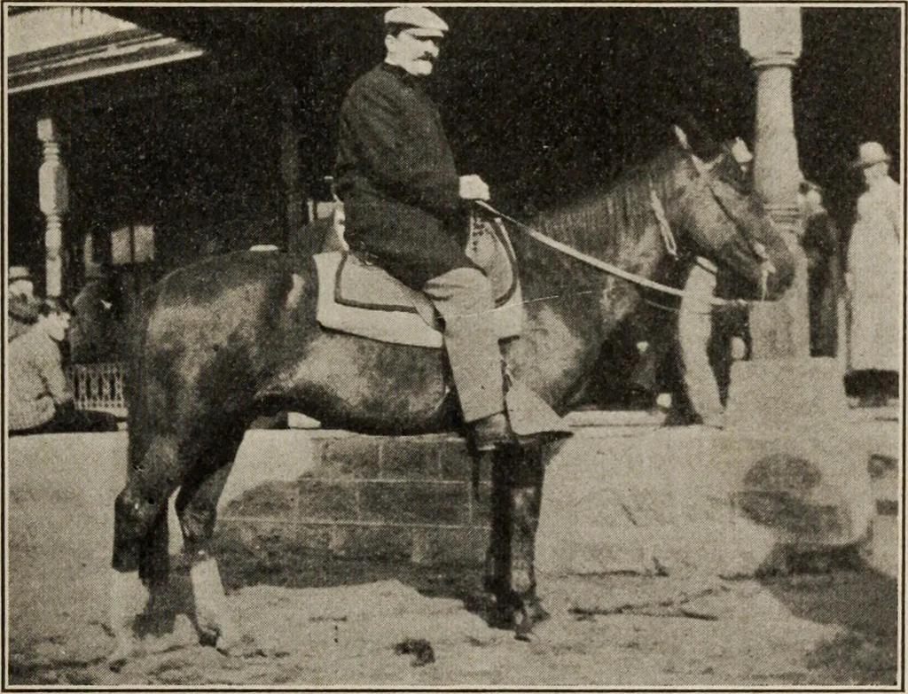 An illustration from Pilgrimage of Mary commandery no. 36, Knights templar of Pennsylvania to the Twenty-ninth triennial conclave of the Grand encampment U.S. at San Francisco, Cal, 1904, leaf 64