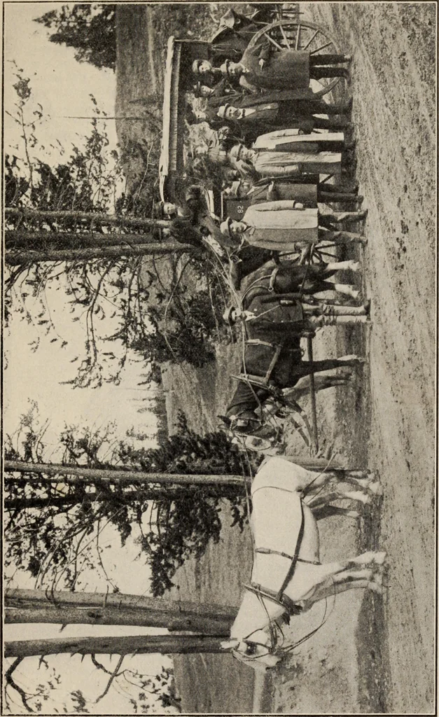 An illustration from Pilgrimage of Mary commandery no. 36, Knights templar of Pennsylvania to the Twenty-ninth triennial conclave of the Grand encampment U.S. at San Francisco, Cal, 1904, leaf 68