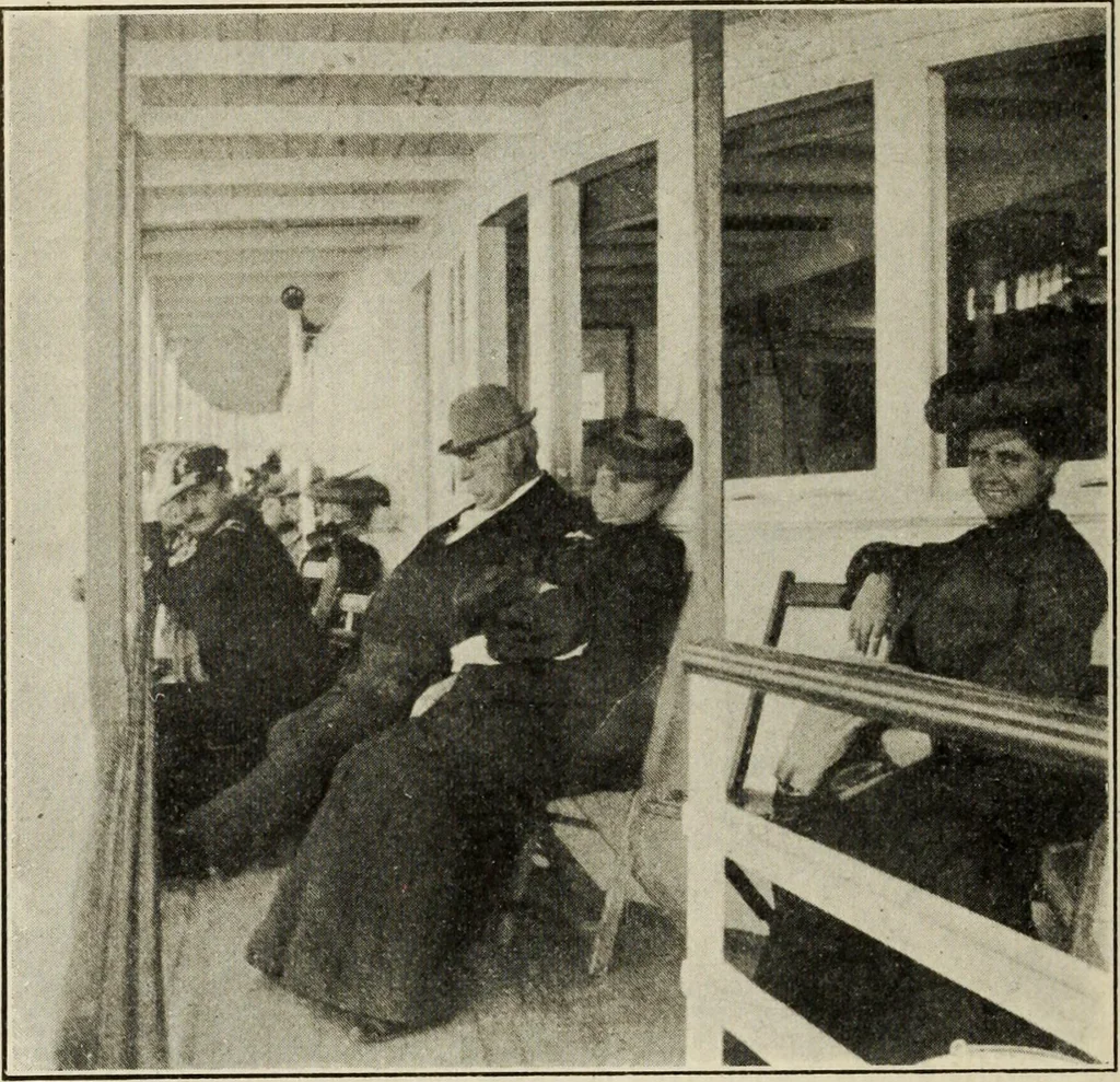 An illustration from Pilgrimage of Mary commandery no. 36, Knights templar of Pennsylvania to the Twenty-ninth triennial conclave of the Grand encampment U.S. at San Francisco, Cal, 1904, leaf 83