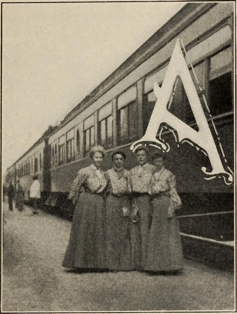 An illustration from Pilgrimage of Mary commandery no. 36, Knights templar of Pennsylvania to the Twenty-ninth triennial conclave of the Grand encampment U.S. at San Francisco, Cal, 1904, leaf 88