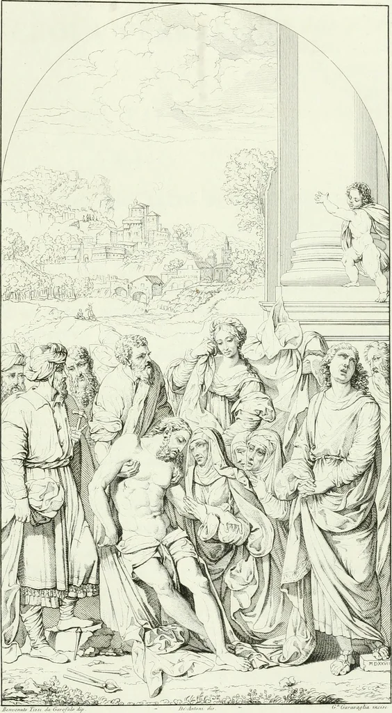 An illustration from Pinacoteca del Palazzo reale delle scienze e delle arti di Milano, 1812, leaf 322