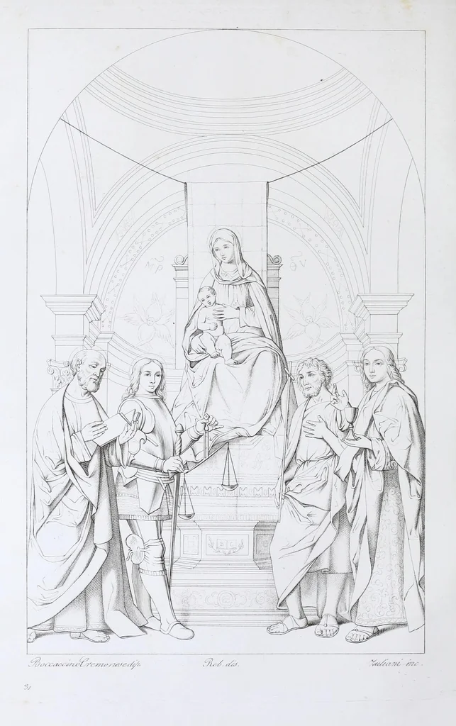 An illustration from Pinacoteca veneta, ossia, Raccolta dei migliori dipinti delle chiese di Venezia, 1858, leaf 254