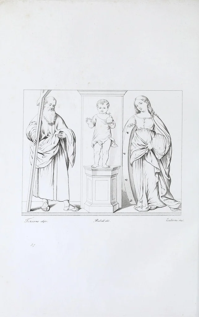 An illustration from Pinacoteca veneta, ossia, Raccolta dei migliori dipinti delle chiese di Venezia, 1858, leaf 312