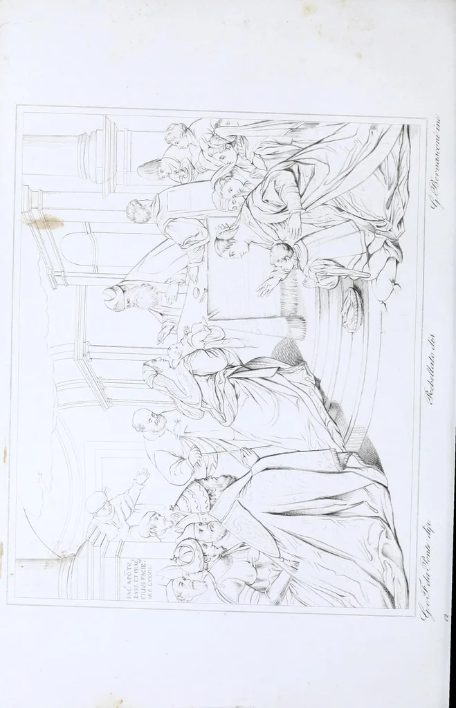 An illustration from Pinacoteca veneta, ossia, Raccolta dei migliori dipinti delle chiese di Venezia, 1858, leaf 98