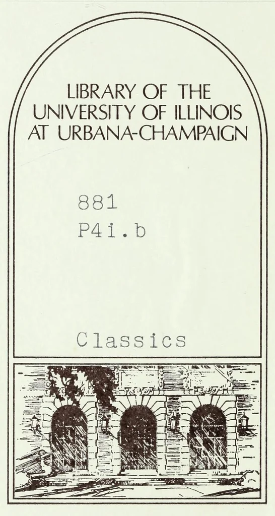An illustration from Pindarou Epinikoi Isthmionikais = The Isthmian odes of Pindar, 1892, leaf 2