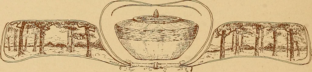 An illustration from The pine-needle basket book, 1911, leaf 13